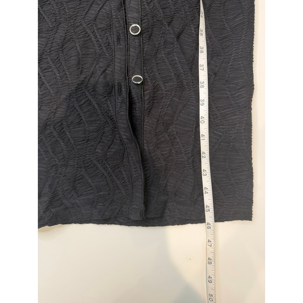 The Sang Long-sleeve NWT Midi Dress, Stretch, Black, Full Button Down Front S - Picture 8 of 8
